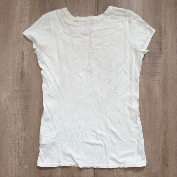 Juicy Couture White Top Crest Logo Tee Shirt Top T Shirt Size S - Image 2