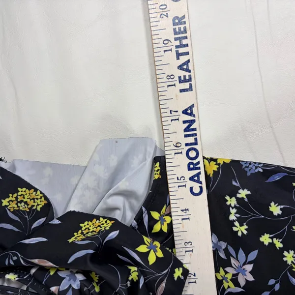 Fashion Womens Black Floral Off Shoulder‎ Ruffle One Piece Swimsuit Size L NWT - Image 5