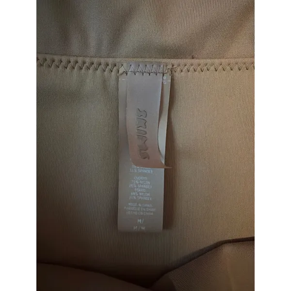 SKIMS Swim Ruched High Waisted Skimpy Bikini Bottom Nude Medium EUC - Image 5