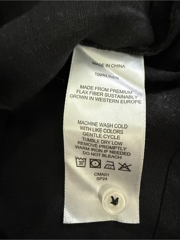 Quince 100% European Linen Short Sleeve Shirt Womens XS - Image 5