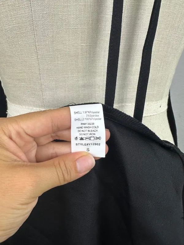 Do+Be Black Peplum Halter Size S - Image 8