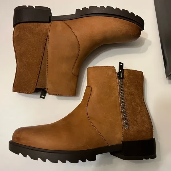 New Sorel Emilie II zip waterproof ankle boot‎ sz 6 - Image 2