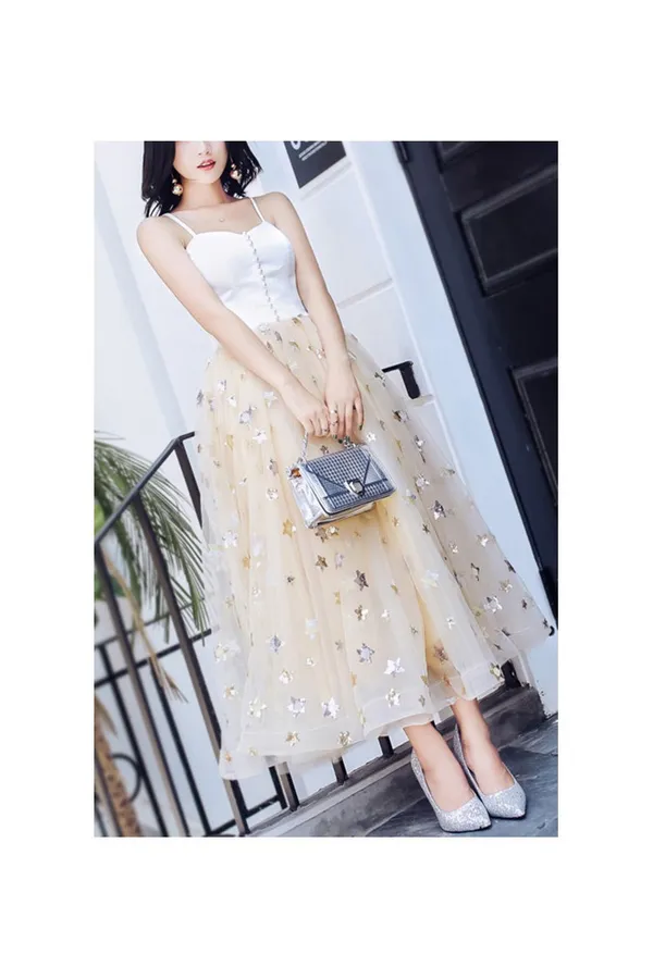 Tulle Skirt Sheer Mesh Midi Length.. - Image 4