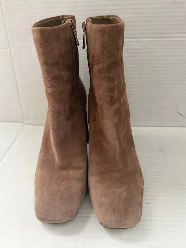 Sam Edelman Codie boots suede ankle brown square toe boots size 6 - Image 4