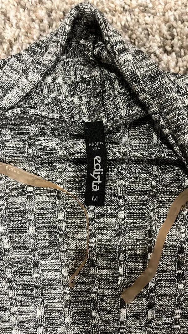Eoliysta Gray Cardigan Women’s Size M - Image 2