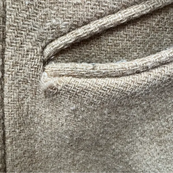 J. Crew Cocoon Coat Italian Stadium-Cloth Wool Blend Nello Gori Beige 2 - Image 8
