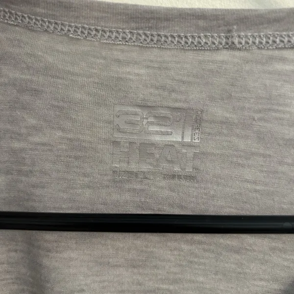32 Degrees Heat Long Sleeve Thin Gray Shirt Size Large outdoor layer camping - Image 5