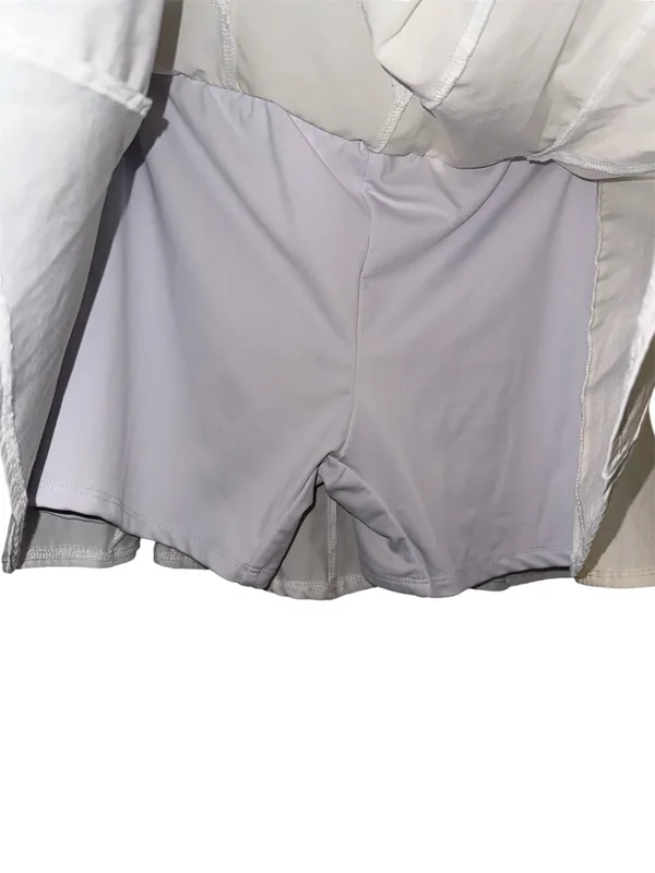 Year of Ours Women’s The Tennis Skort Athletic Skirt White Small Elastic Waist - Image 5