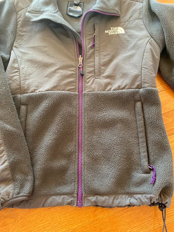 North Face Grey Fleece Jacket - Image 3