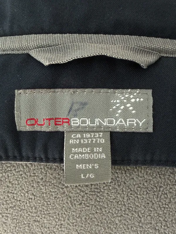 Corporate Custom Navy Softshell Jacket Blue Size L - Image 5