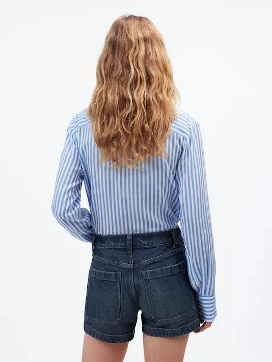 Madewell The Denim Emmett Short: Patch Pocket Edition in Blue Size‎ 26 - Image 3