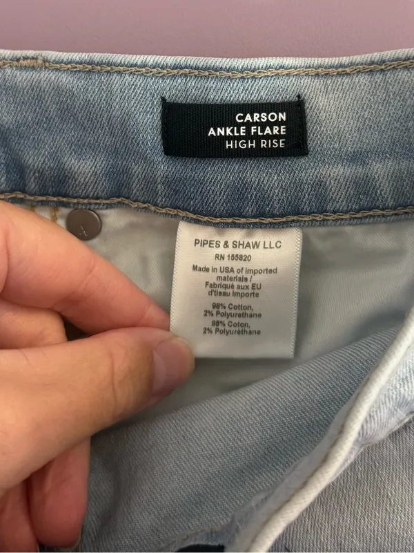 Veronica Beard Carson Ankle Flare Jeans in Everest - Image 5