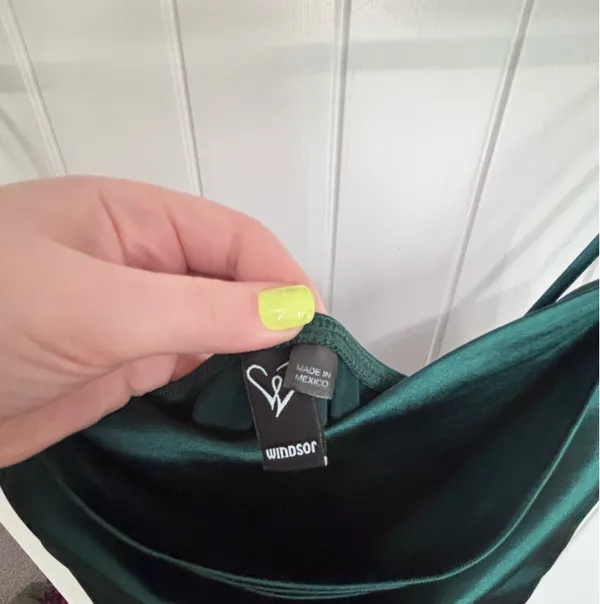 Windsor Ball Gown Prom Dress Satin Emerald Green - Image 7