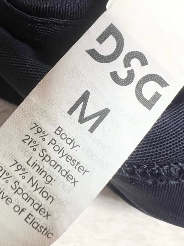 DSG Navy Blue Wireless Comfort Sports Bra Size Medium - Image 7