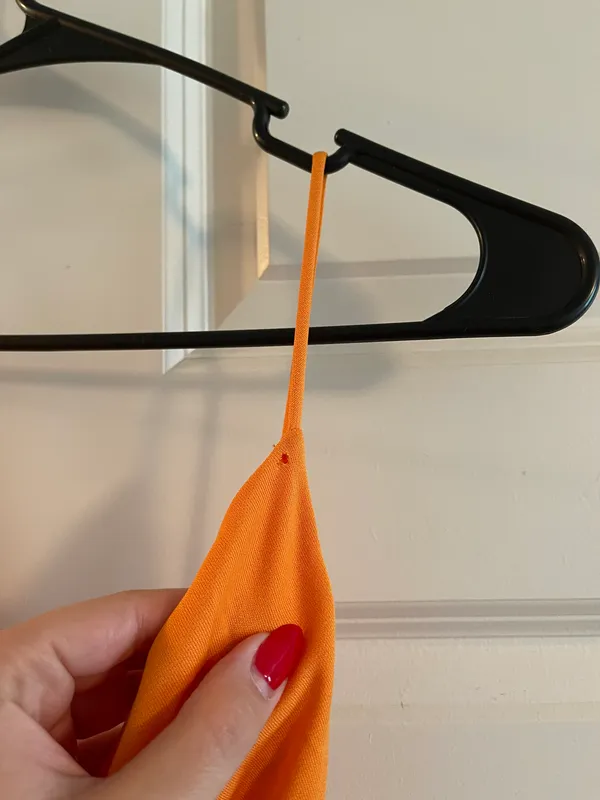ZARA Midi Orange Dress - Image 2