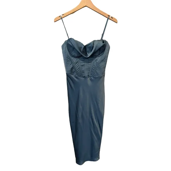 NEW HOUSE OF CB Myrna Satin Corset Dress Size Small - Image 6