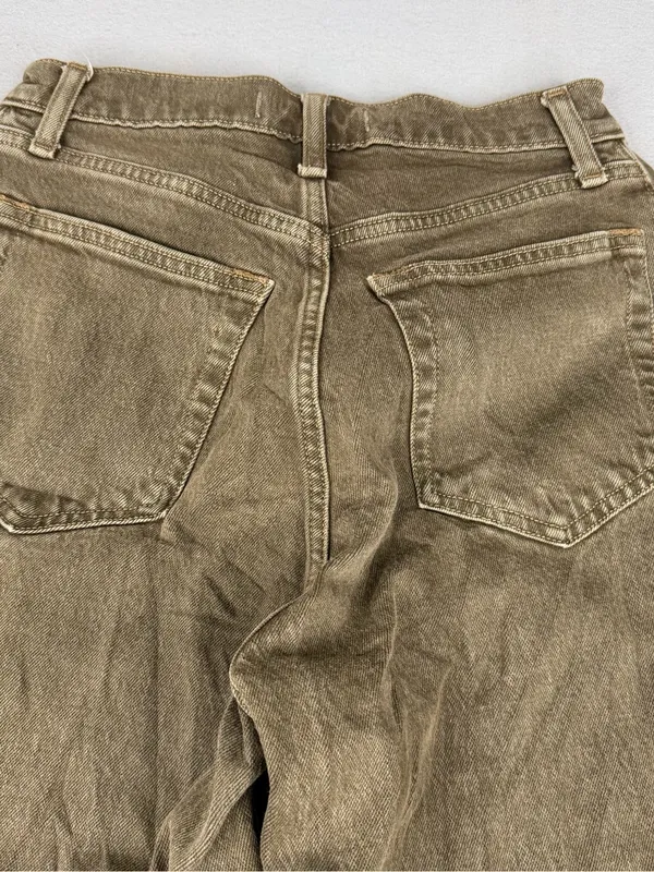 Abercrombie Curve Love 90s Straight Jeans 27 Brown Taupe High Rise 31 - Image 4