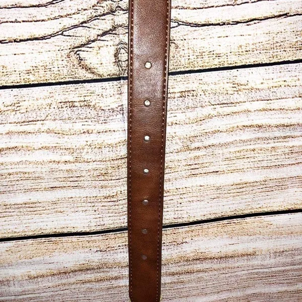 Classic Belt / khaki canvas and Brown belt Size L - Image 2