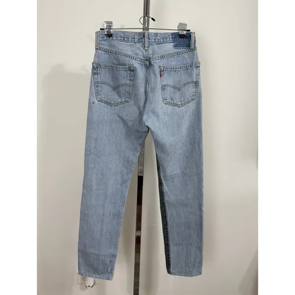 After Party Nasty Gal Levi’s Reworked Two Tone Jeans Size 27 Light Dark Y2K VTG - Image 4