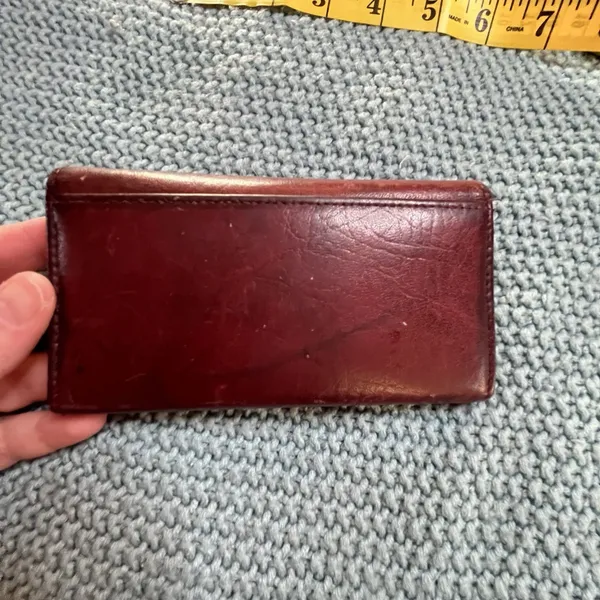 Buxton Leather Mahogany Heiress Clutch Organizer Wallet Top Grain Cowhide - Image 9
