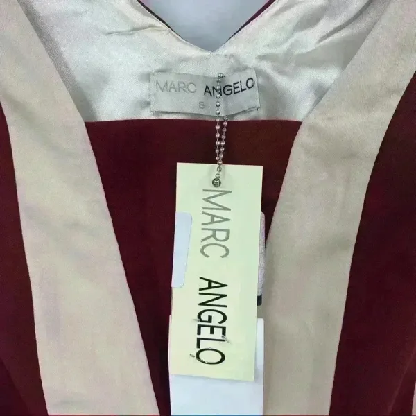 Marc‎ Angelo Maroon/Beige Dress Size 8 Red - Image 10