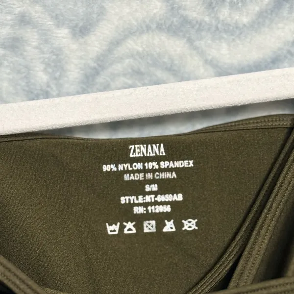Zenana Olive Green Women Comfort Seamless Crisscross Front Strappy Bralette. - Image 6
