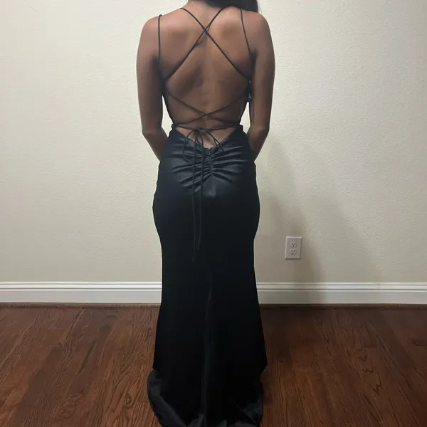 Sherri hill prom dress black 52613 maxi - Image 4