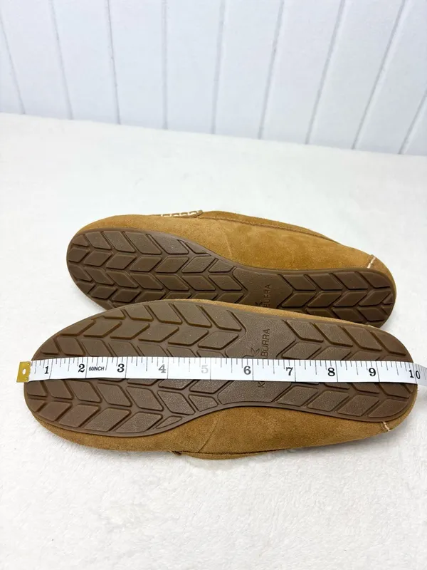 Koolaburra‎ By UGG Tan Suede Slip-On Slippers with Cream Sherpa Lining Size 7 - Image 9