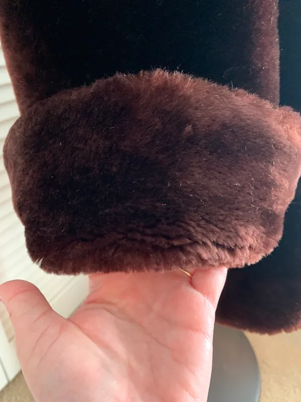 ROSHEKS dubuque Vintage Real Fur Coat - Image 14