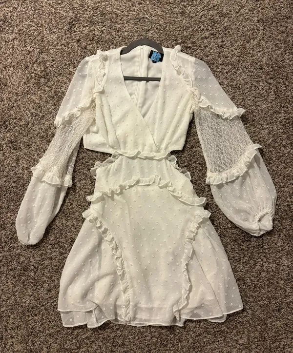 Bardot White Mini Dress - Image 3