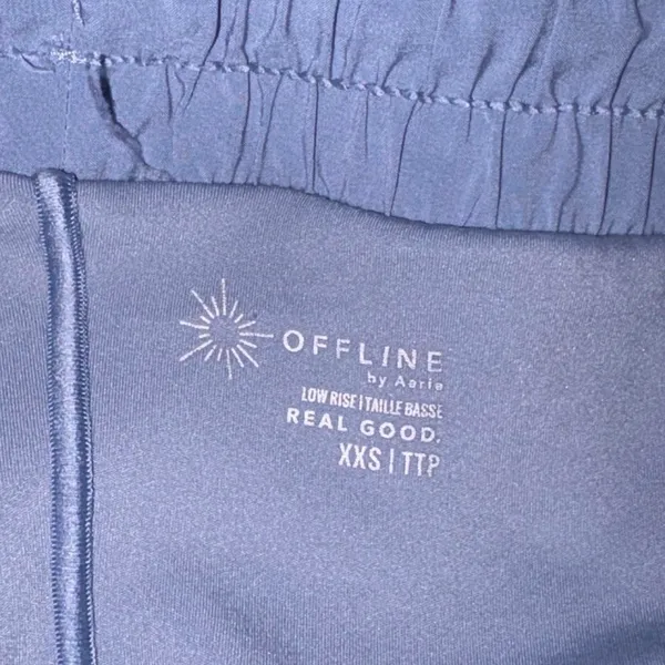 Aerie Offline Low Rise Blue Shorts XXS - Image 2