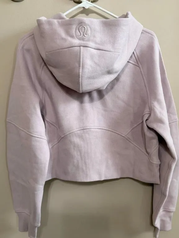 NWT Lululemon Scuba Oversized Half-Zip Cropped Hoodie in Porcelain Pink Sz M/L - Image 6
