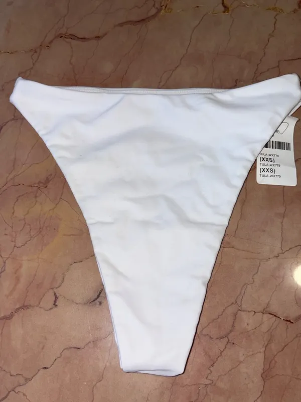 Tularosa Raea Bikini Bottom in White XXSmall Womens Swimsuit - Image 5