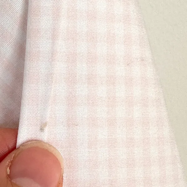Abercrombie & Fitch Icon Button up Shirt Peach/Pink White Check Sz M Preppy Twee - Image 8
