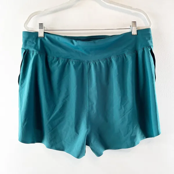 Lululemon Fast and Free Reflective High-Rise Shorts 3" Storm Teal Green 14 - Image 5