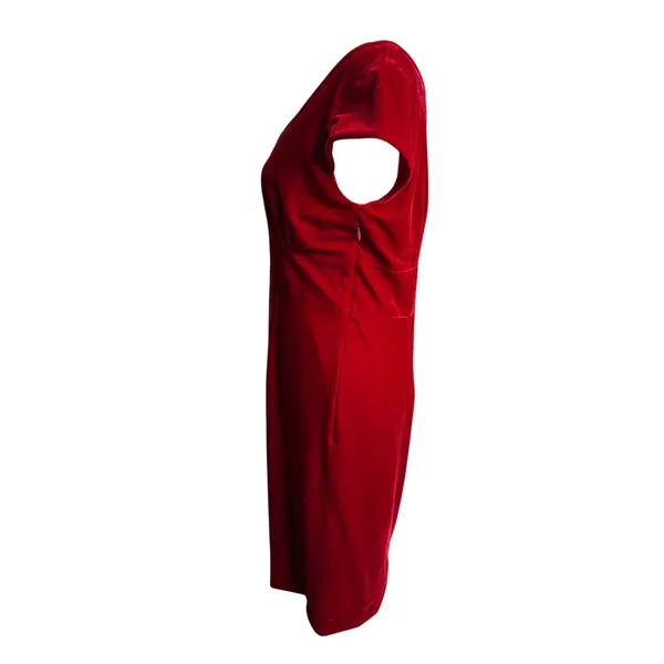 Kinji Red Velvet Off Shoulder Midi Dress Japanese Harajuku Medium - Image 6