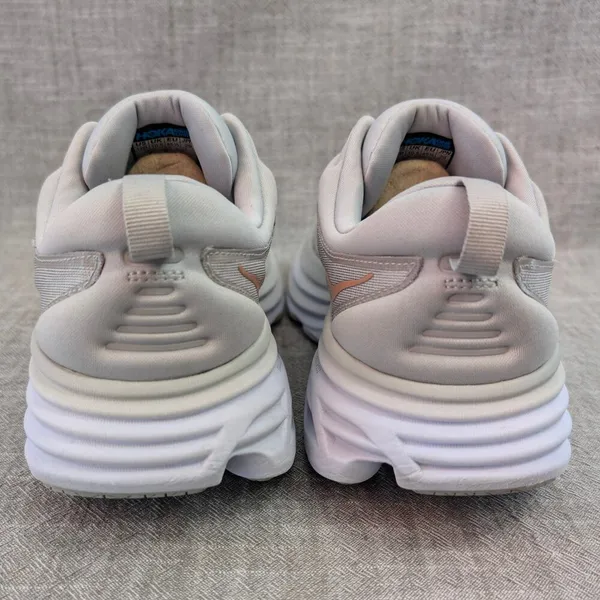 Hoka ONE ONE Bondi 8 Harbor Mist Rose Gold Grey Womens Run Comfort Sneaker 12B - Image 7