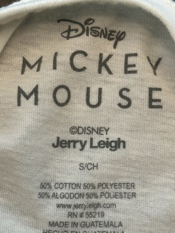 Disney Mickey & Minnie Mouse Graphic T Shirt Womens Size Small White Short Sleev - Image 9