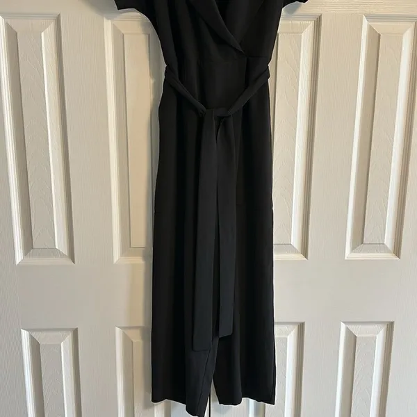 Zara Woman Black Short-sleeve Pants Romper, Size M - Image 2