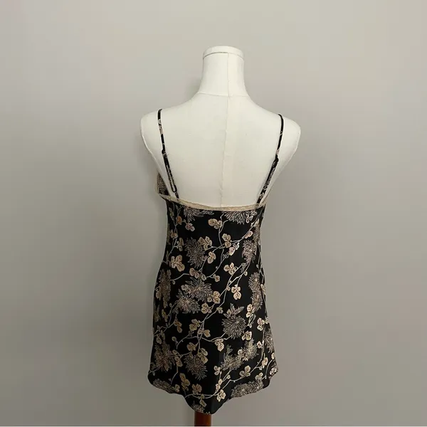 Vintage Victorias Secret Top Cami Nighty Babydoll Lace Floral Tie Front Y2K - Image 6
