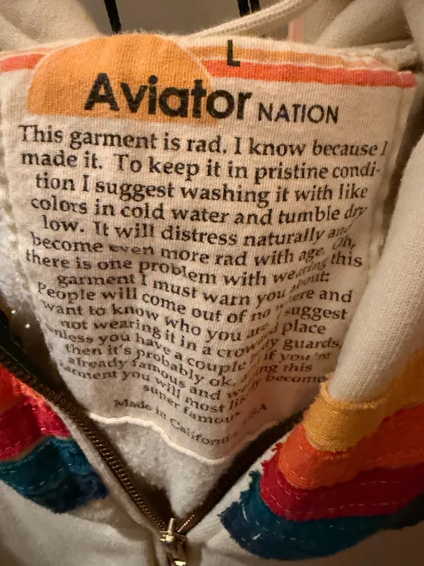 Aviator Nation Zip-Up Hoodie - Image 5