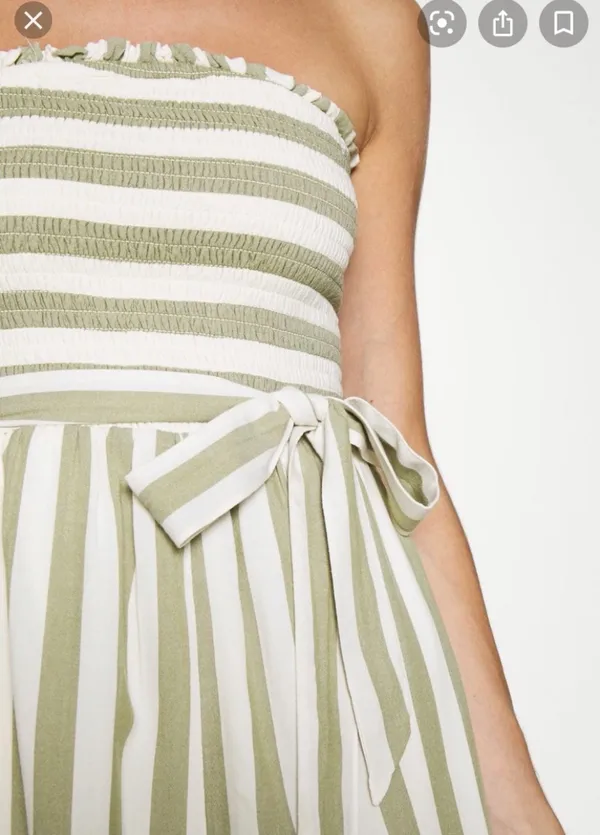 American Eagle Outfitters Smocked Tube Romper - Image 4