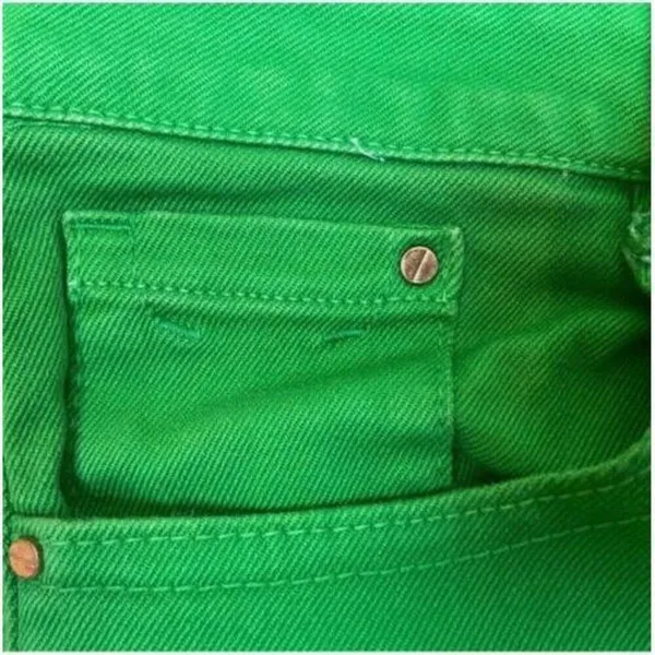 NEW Zara Denim Skinny Jeans Green Size 2 Mid Rise Slim - Image 5