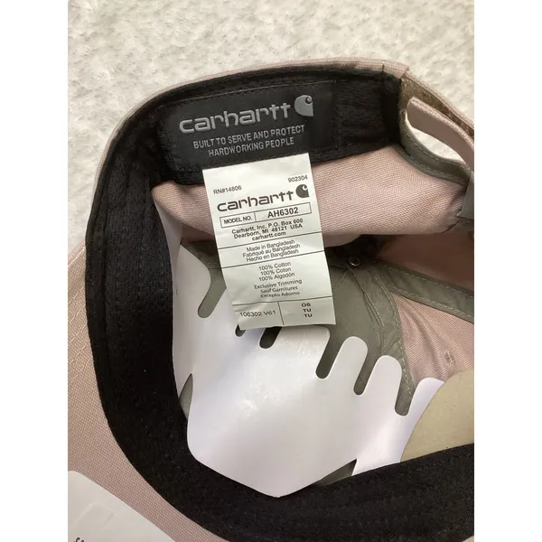 Carhartt Womens Canvas C Patch Cap Mauve Force Sweatband Hat AH6302 106302-V61 - Image 5