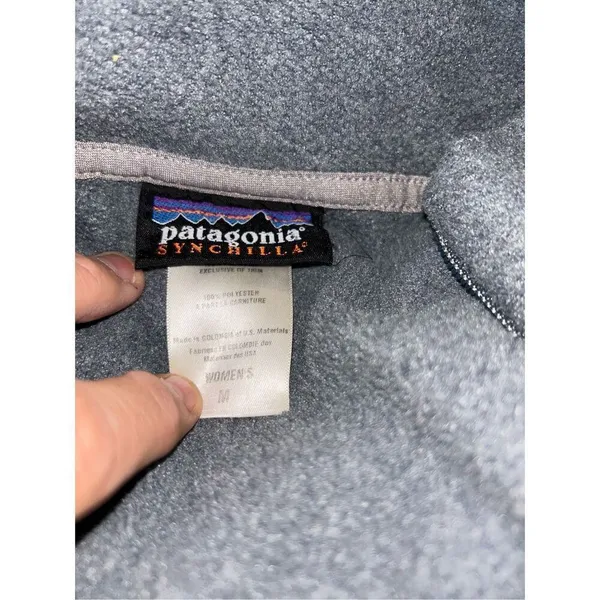 Patagonia Women's Size Medium Synchilla Fleece Jacket Gray Full Zip - Image 4