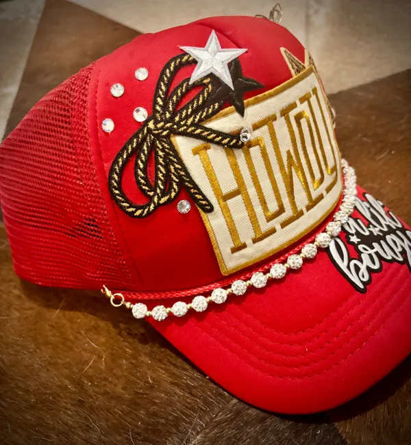 Statement Trucker Hat Red - Image 2