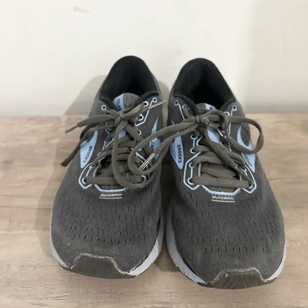 Brooks Glycerin 18 Running Shoes, Grey/Blue, Women's 6.5 running workout - Image 2