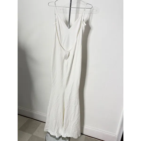 Katie May Bambina Gown Ivory Open Back Maxi Dress Small - Image 7