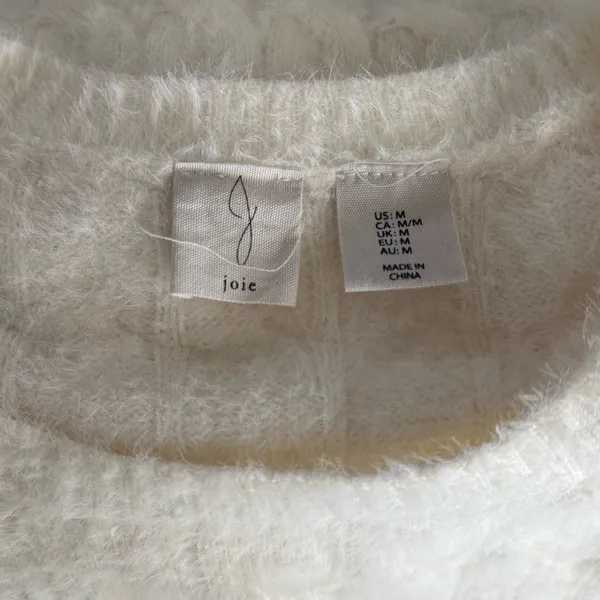Joie Ivory Textured Knit Sweater - Image 5