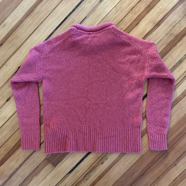 Madewell Fulton Pullover Sweater in Vintage Dahlia Size S - Image 4